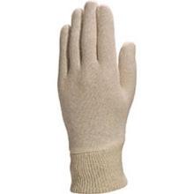 Gant tricot coton ecru S Interlock C0131 photo du produit