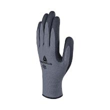 Gant tricot polyester acrylique paume nitrile picots gris et noir XL VE728 photo du produit