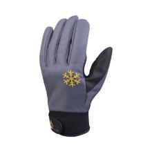 Gant polyester polyur&eacute;thane thermique gris noir L VV903 photo du produit