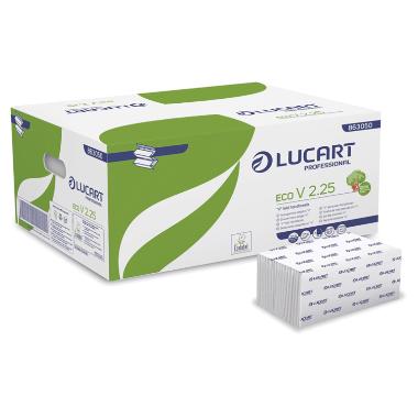 Asciugamani Ecologici Piegati A "V" Lucart EcoNatural V2 2 Veli Avana - Foto 6