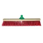 Balai de rue pvc court monture plate bois non verni fixe manche 60 cm photo du produit
