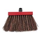 Straatveger bassine piassava vlakke montuur rood gelakt hout 30 cm artikelfoto