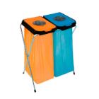 Duo zakhouder deksel oranje blauw push opening EKOthinks2 artikelfoto