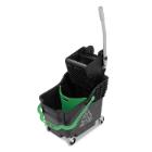 30-liter dubbele emmerpers van gerecycled plastic ReFlo HB1812B artikelfoto