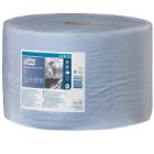 Poetsdoek blauw 1rol  2laags  34x24cm 1500vellen 510m W1 Tork Advanced Wiper 420 artikelfoto