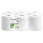 Wit gerecycled reliëfpapier, 1-laags, 300 m, Eco 300, centrale afwikkeling artikelfoto