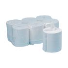 Handdoek gerecycleerd  wit  1 laag  6 rol  270 m  Coreless ecolabel artikelfoto