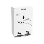 Dispenser pour protections p&eacute;riodiques blanc 2 compartiments - Hygi&egrave;ne f&eacute;minine photo du produit