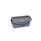 Seau 15 l gris poign&eacute;e bleue pour chariot d'entretien XT6 photo du produit