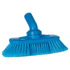 Brosse : passage d'eau - souple - fleuré - bleu - 24 cm - "vikan" photo du produit
