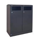 Poubelle extérieur : anthracite - serrure - acier - 2 x 100 lt - "bica 712" photo du produit
