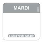 Labels HACCP Oplosbaar "dinsdag" 22x22 mm - Labelfresh Easy artikelfoto