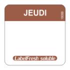 Labels HACCP Oplosbaar "donderdag" 22x22 mm - Labelfresh Easy artikelfoto