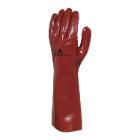 Handschoen 400 mm tricot PVC rood XL artikelfoto