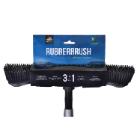 Rubberborstel zwart met telescoopsteel "Rubberbrush" artikelfoto
