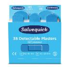 Pansement adhésif bleu détectable 6 x 35 pc Salvequick 51030127 photo du produit