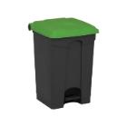 Pedaalemmer gerecycleerd antraciet groen deksel 45 l artikelfoto