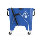 Rolemmer blauw 15 l pers met rol, pedaal en wieltjes Squizzy Roll artikelfoto