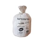 Sac poubelle blanc 50 x 70 cm BD 20µ 30 l 50 sacs Flexigreen photo du produit