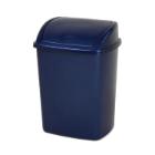 Poubelle bleu 50 l avec couvercle basculant photo du produit