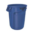 Collecteur rond bleu 121 l Brute photo du produit