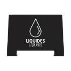 Plaque pour borne de tri alitri gris mangan&egrave;se "liquides" photo du produit