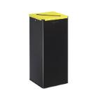 Borne de tri Calitri 40 l gris manganèse jaune ouverture fente photo du produit
