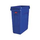Afvalbak blauw 60 l met luchtsleuven Slim Jim artikelfoto