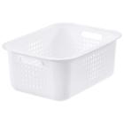 Panier de rangement ajour&eacute; blanc 37 x 28 x 15 cm Orthex photo du produit