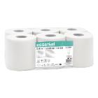Witte handdoekjes met centrale afrol cellulose Ecolabel 2-laags 6x81 m ESSENTIEL artikelfoto