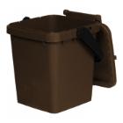 Poubelle pour bio déchets 20 l brun photo du produit
