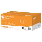 V-gevouwen handdoek, 2-laags gerecycled wit, 23x23 cm, Satino HiCycle artikelfoto