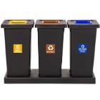 Sorteerafvalbak 3 stromen 3 x 70 l compleet kit  Ecogreen artikelfoto