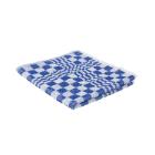 Handdoek geruit blauw en wit 50 x 50 cm artikelfoto
