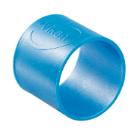 Collier color&eacute; en caoutchouc 26 mm bleu Vikan photo du produit