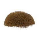 Tête de loup fibre coco demi lune monture en bois photo du produit