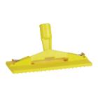 Gele polypropyleen padhouder voor vloerreiniging 230 x 95 x 120 mm artikelfoto