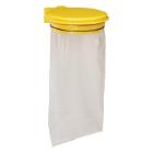 Support sac murale 110 l avec couvercle jaune Collecmur photo du produit