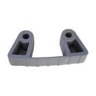 Rubber grijs voor steel / tong voor handvatsteun 22 mm artikelfoto