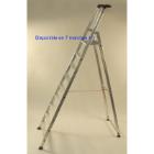 Trrapladder pro : aluminium - 7 treden + 1 ladderblad - max 260 kg - "escapro" artikelfoto