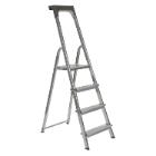 Aluminium huishoudtrapladder 3 treden +1 ladderblad max 150 kg Esca Es artikelfoto