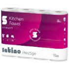 Gerecycled keukenpapier 3 laags 32 x 64 vel. 26x22 cm Satino Prestige artikelfoto