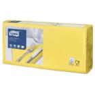 Serviettes de table jaune 33x33cm Tork lunch photo du produit