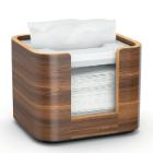 Distributeur en bois 11.6x14.6x13.6cm pour serviettes Tork Xpressnap Walnut photo du produit