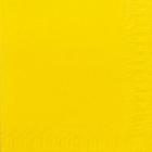 Serviette unie : jaune - 33 x 33cm - 8 x 125 - 3 plis photo du produit