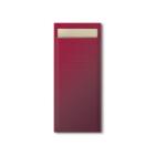 `BESTEKZAKJES BURGUNDY`:20x8.5cm (5x100st) Servet/CREAM [404578/474329] artikelfoto