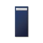 `POCHETTES A COUVERTS MIDNIGHT BLUE`: 20x8.5cm Serviette/BLANC (5x100pc) [404579 photo du produit