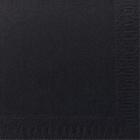Serviette : noire - 2 plis - 24 x 24cm - 2400 pc photo du produit