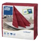 Servet dinner bordeau 39x39cm 1 laag 12x50 st Tork LinStyle artikelfoto