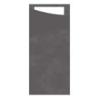 Bestekzakjes : grijs - wit - 8.5 x 19cm - 500 st artikelfoto